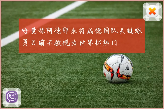 哈曼称阿德耶米将成德国队关键球员目前不被视为世界杯热门