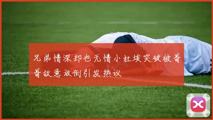 兄弟情深却也无情小杜埃突破被哥哥故意放倒引发热议